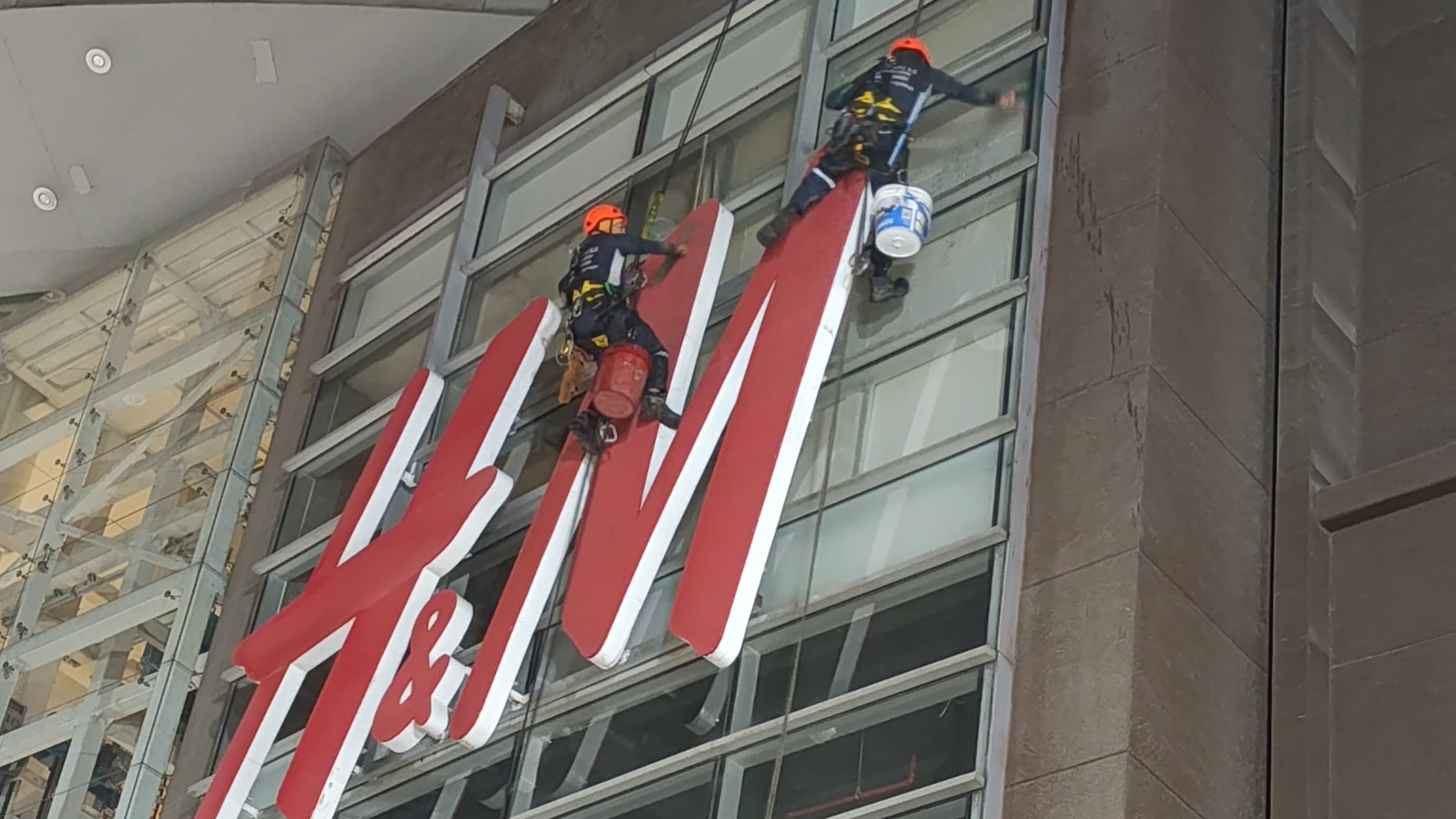Servicio de limpieza en altura.